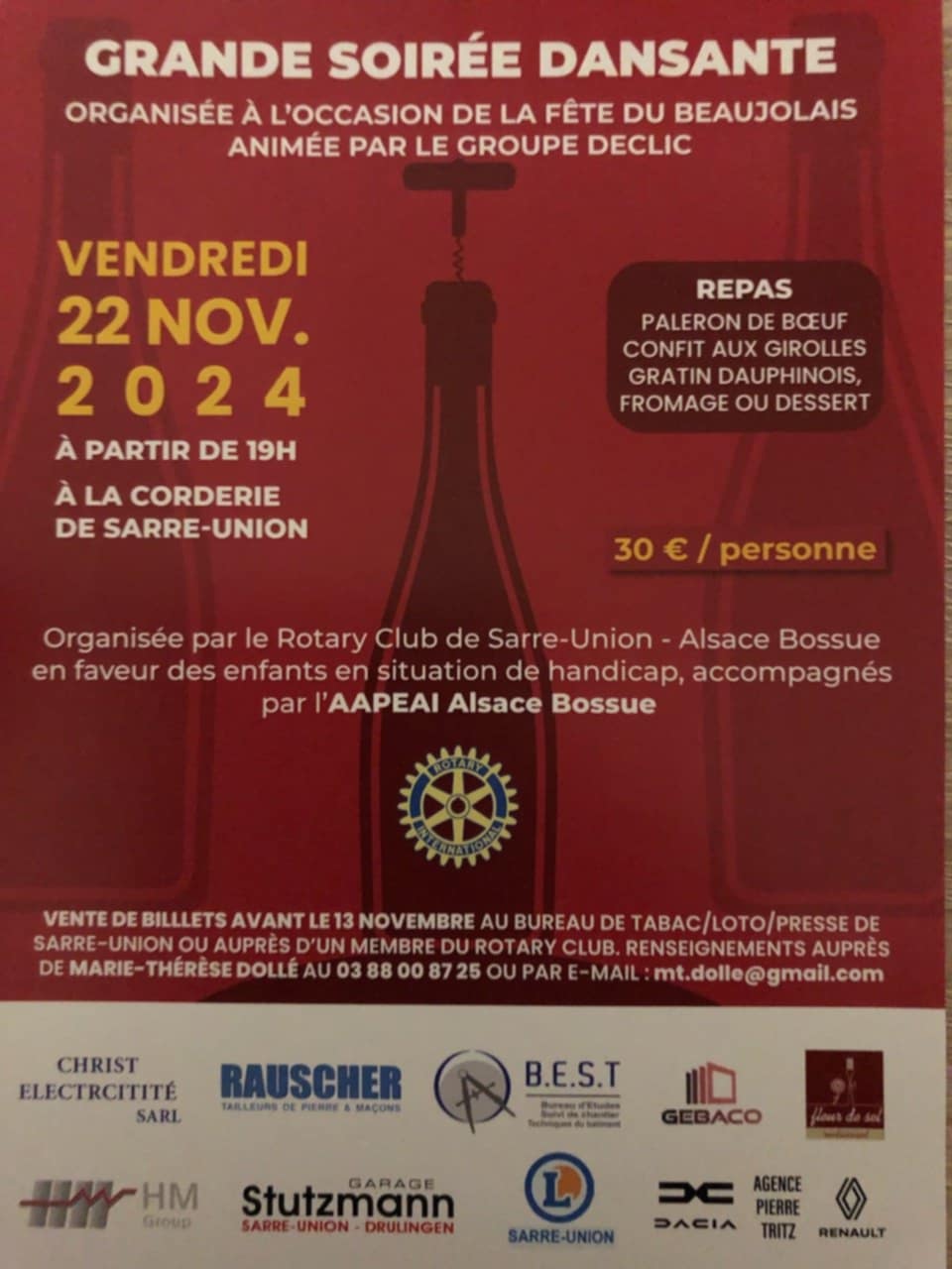 SOIREE BEAUJOLAIS ROTARY